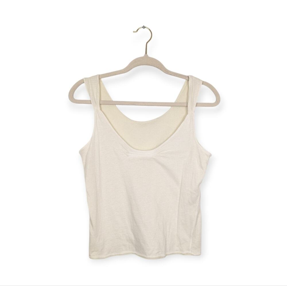Nicole Farhi White Cotton Casual Sleeveless Top Size M